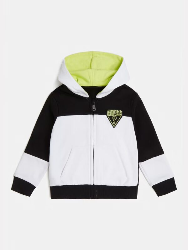 Guess Kid Felpa Chiusura Zip e Cappuccio Multicolore Bambino