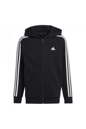 Adidas Essential Felpa Con Cappuccio Nera Bambini