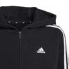 Adidas Essential Felpa Con Cappuccio Nera Bambini