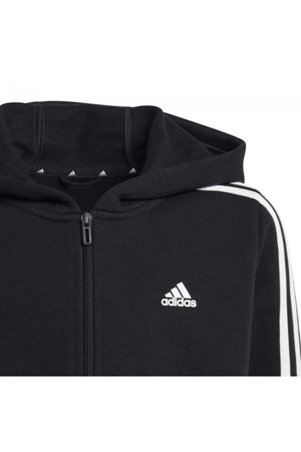Adidas Essential Felpa Con Cappuccio Nera Bambini