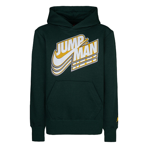 Jordan Jumpman pull hood Felpa Con Cappuccio Verde Bambini Ragazzi