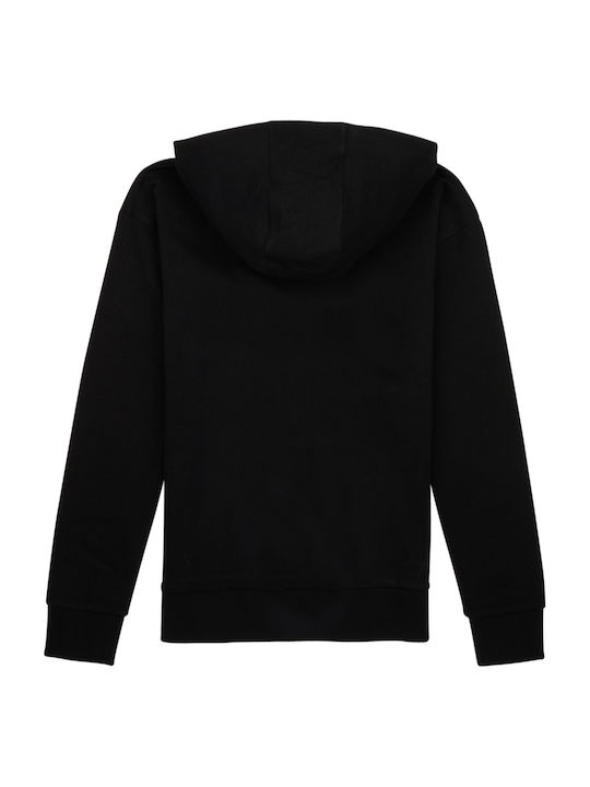 Guess Felpa Con Cappuccio Nera bambina
