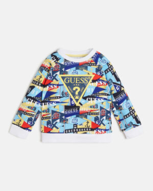 Guess  Felpa Girocollo Multicolore Bambino