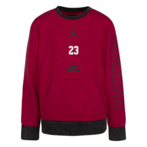 Jordan Older Kids Elevated Classics Crew Felpa Girocollo Rossa Bambini