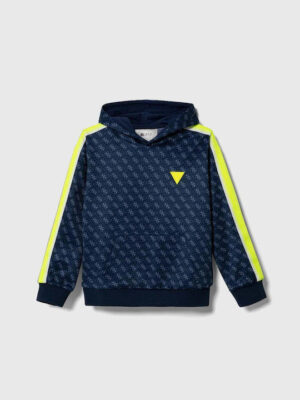 Guess Felpa Con Cappuccio Blu  Bambini