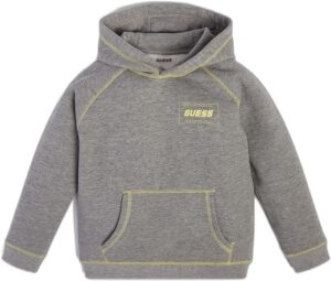 Guess  Felpa Con Cappuccio Grigia Bambino