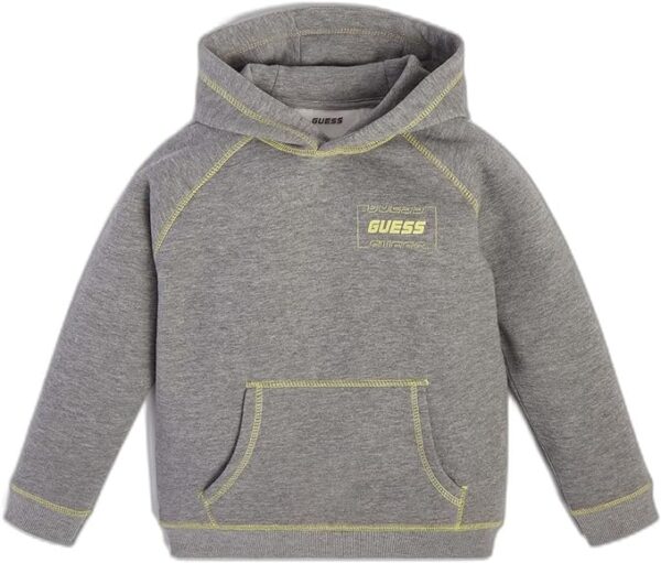 Guess  Felpa Con Cappuccio Grigia Bambino