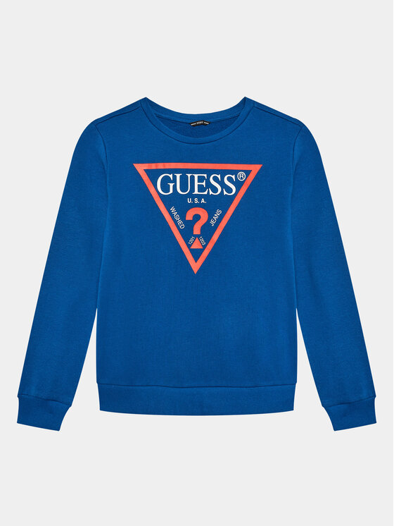 Champion  Felpa Girocollo Blu Elettrico Bambino