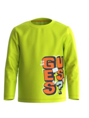 Guess Kid T-shirt Giallo Fluo Bambini Ragazzi
