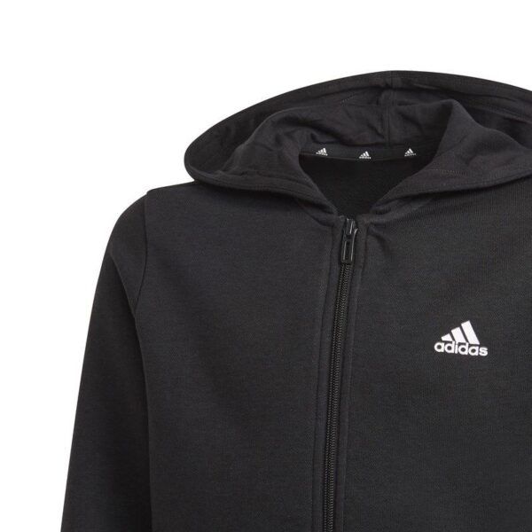 Adidas Essentials Hoodie Felpa Con Cappuccio Nera Bambino