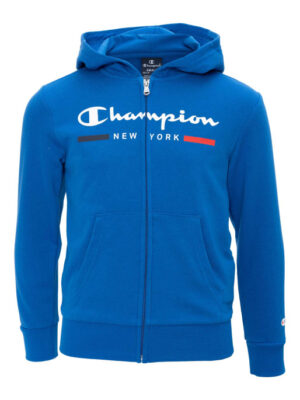 Champion Felpa Full Zip graphic Felpa Blu Bambino