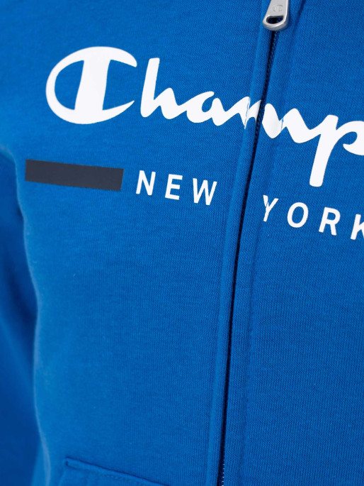 Champion Felpa Full Zip graphic Felpa Blu Bambino
