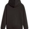 Puma Ess Logo Lab Hoodie Fl Felpa Con Cappuccio Nera Bambino