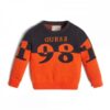 Guess Maglioncino Girocollo Arancione e Nero Bambino