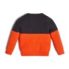 Guess Maglioncino Girocollo Arancione e Nero Bambino