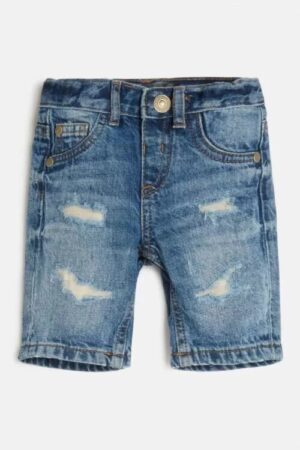 Guess Bermuda Di Jeans Blu Denim  Bambino
