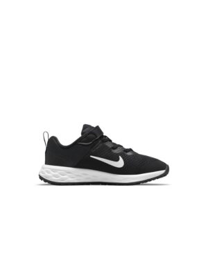 Nike Revolution 6 Running Scarpe Nere Bianche Bambini
