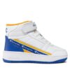 Champion Alter Mid B Ps Scarpe In Pelle Bianca Blu Bambino