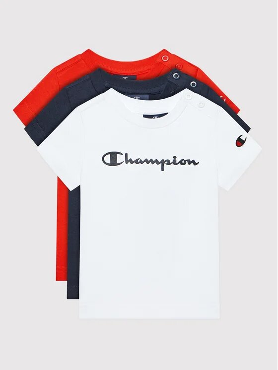 Champion Set di 3 T-shirt Multicolore Bambino