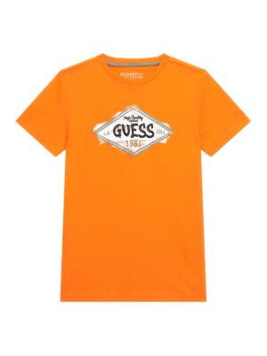 Guess Kids T-shirt Arancione Bambino