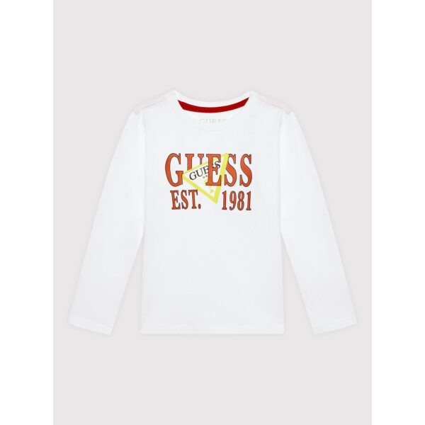 Guess Kid Maglietta Maniche Lunghe Bianche Bambino
