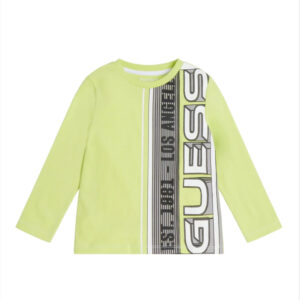 Guess Children T-shirt Manica lunga Giallo Fluo Bambino