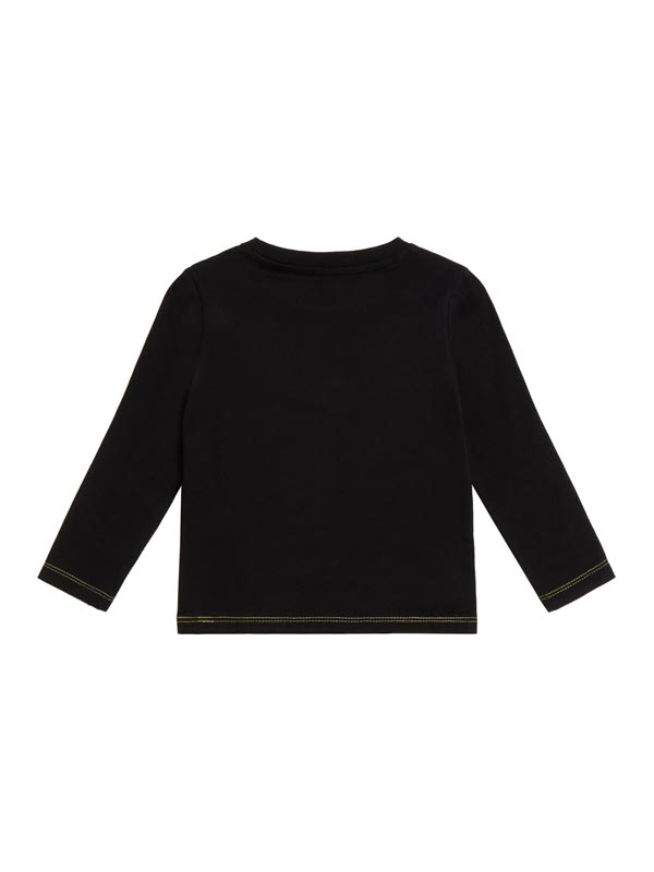 Guess Ls Maglietta Maniche Lunghe Nera Bambino