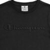 Champion Crewneck T-Shirt Nera Bambino