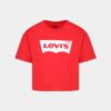 Levi's Light Bright Cropped T-shirt Rossa Bambina