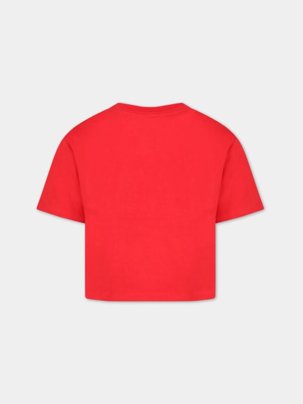 Levi's Light Bright Cropped T-shirt Rossa Bambina