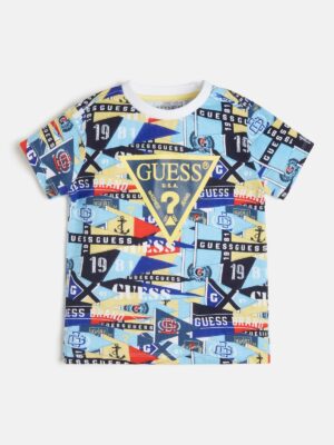 Guess  T-shirt Girocollo Multicolore Bambino