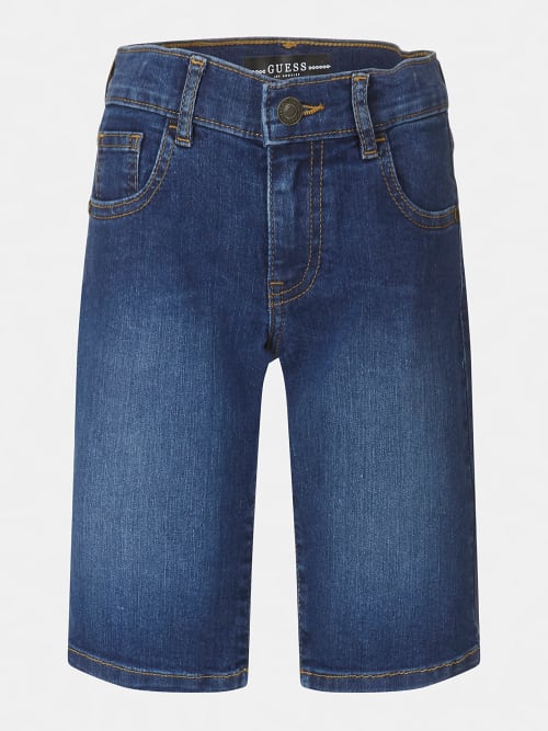 Guess Bermuda Di Jeans Blu Denim  Bambino
