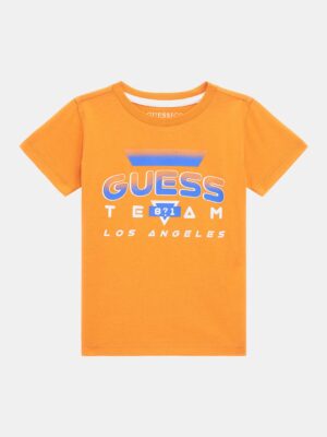 Guess Kids T-shirt Arancione Bambino