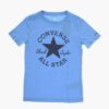 Converse Kids Chuck Patch Tee T-Shirt Azzurra Bambino