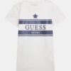 Guess Kids T-shirt logo frontale Bianca Bambina