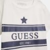 Guess Kids T-shirt logo frontale Bianca Bambina