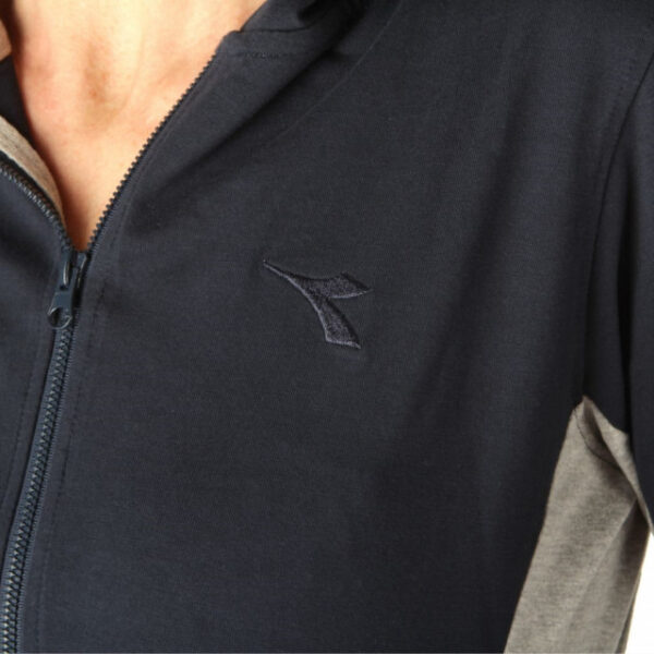 Diadora Trening  Hooded Fz Core Completo Tuta Blu Donna