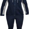 Diadora Trening  Hooded Fz Core Completo Tuta Blu Donna