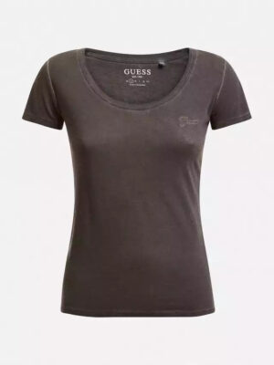 Guess Es Ss Logo T-shirt Antracite Donna