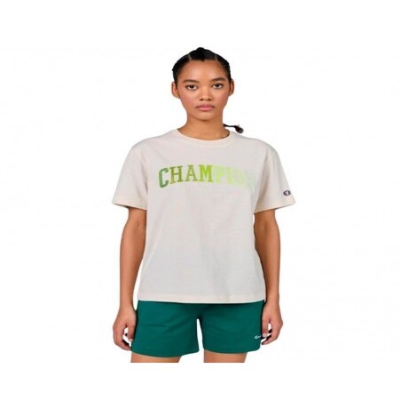 Champion Big Logo T-shirt Sabbia Donna