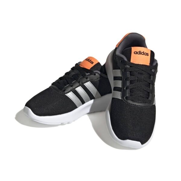 Adidas Lite Racer 3.0  Scarpe In Tela Nere Arancione Bambino