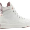 Converse Future Utility Platform Chuck Taylor All Star Scarpe Bianche Rosa Donna