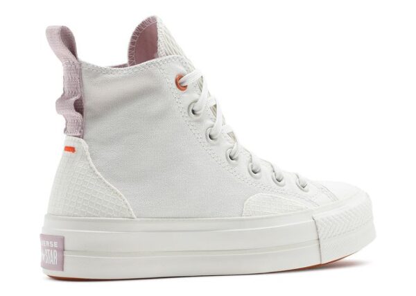 Converse Future Utility Platform Chuck Taylor All Star Scarpe Bianche Rosa Donna