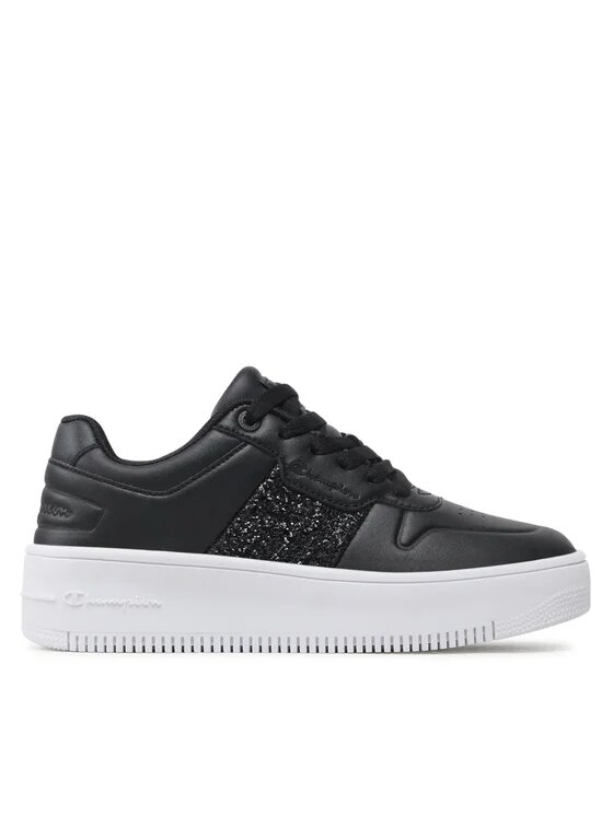 Champion Low Cut Shoe Rebound Platform Spark Scarpe Nere Bianche Donna