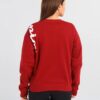 Champion Crewneck  Felpa Girocollo Rossa Donna