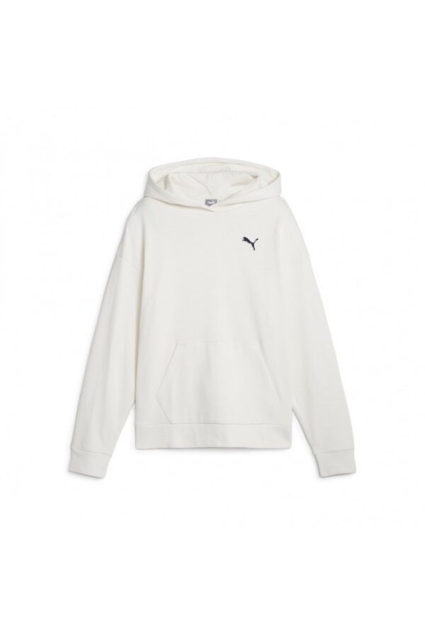 Puma Better Essentials Hoodie FL Sudor Felpa Con Cappuccio Bianco Donna