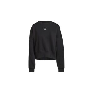 Adidas Adicolor Essentials Fleece Felpa Girocollo Nera Donna
