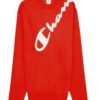Champion Crewneck  Felpa Girocollo Rossa Donna