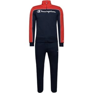 Champion Full Zip Suit Completo Tuta Blu Rosso Uomo