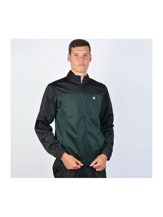 Champion Completo Tuta Acetato Nero Verde Uomo